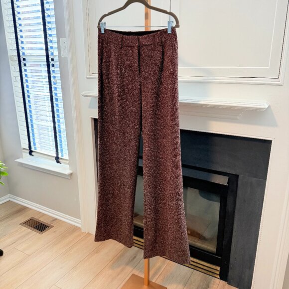 Express Wide Leg High Rise Tweed Dress Pants – Size 8L - Picture 1 of 8